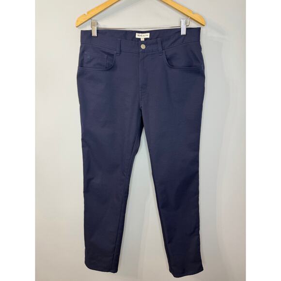 Peter Millar Performance 5-Pocket Core Pant Blue Stretch Men's 32x30 - Picture 6 of 14